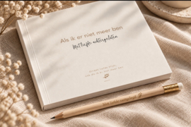 Pre order | Nalatenschapsboek | Als ik er niet meer ben | Nederlands / Fries