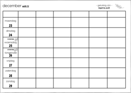 Pré order planner 6 personen 2025 | Nederlands