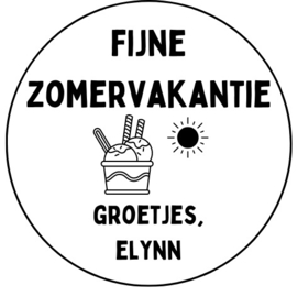 Fijne zomervakantie! | ijsje/zonnetje