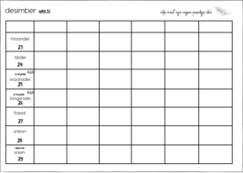 Pré order planner 6 personen 2025 | Frysk