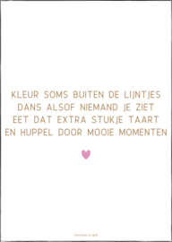 Kaart | A6 | Kleur soms buiten de lijntjes