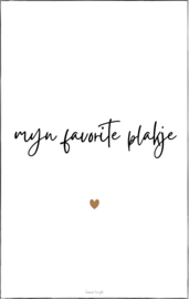 Tuinposter | 60 x 80 cm | Myn favorite plakje | 2