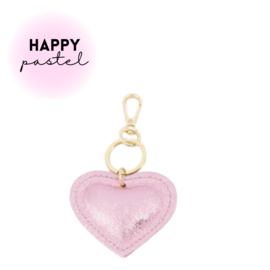 Sleutelhanger | hart | roze-shiny