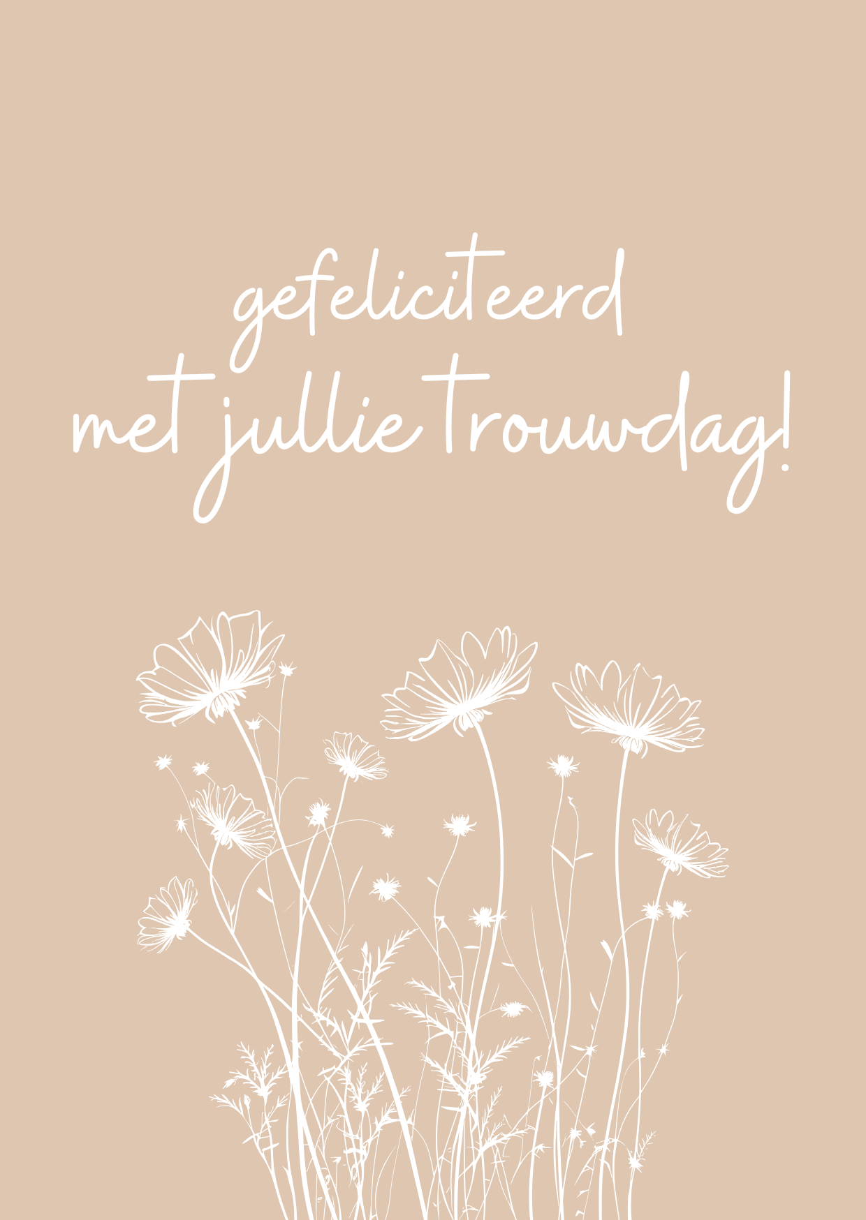 Kaart | A6 | Gefeliciteerd met jullie trouwdag