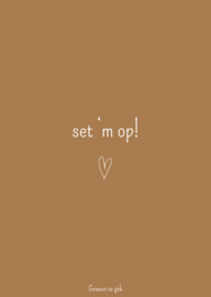 Kaart | A6 | set 'm op!