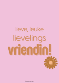 Colourful orange | A6 | Lieve, leuke, lievelings vriendin!
