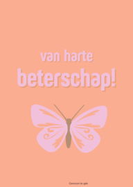 Colourful orange | A6 | Van harte beterschap!