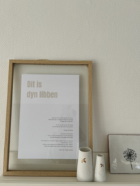 Poster 'dyn libben |  A4