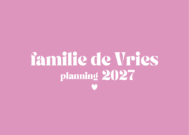 Pré order | 6 pers planner| Nederlands | GEPERSONALISEERD!  | uitlevering 26 oktober