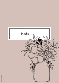 Kaart | A6 | nude april |  Leafs....