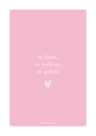 Kaart | A6 | Zo klein, zo welkom, zo geliefd