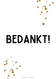 Bedankt!