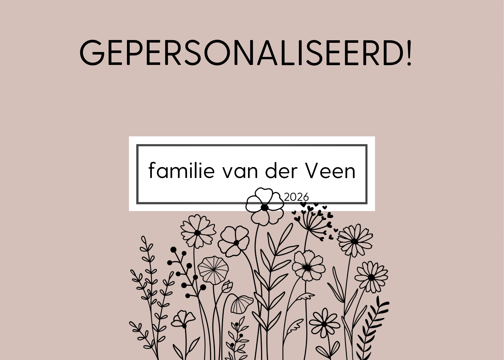 Pré order | 6 pers planner| Nederlands | GEPERSONALISEERD! + 20 A6 kaarten