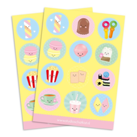 Kids | stickervel | eten & drinken