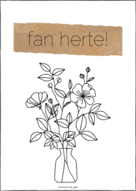Kaart | A6 | Fan herte! (1)