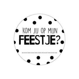 Sticker | Kom je op mijn feestje?