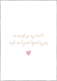 Kaart | A6 | Ik winskje dy kréft rest en ljochtpuntsjes
