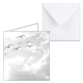 Vierkante kaart + envelop