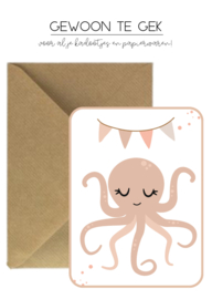 Kaart | A6 | Octopus met slingers