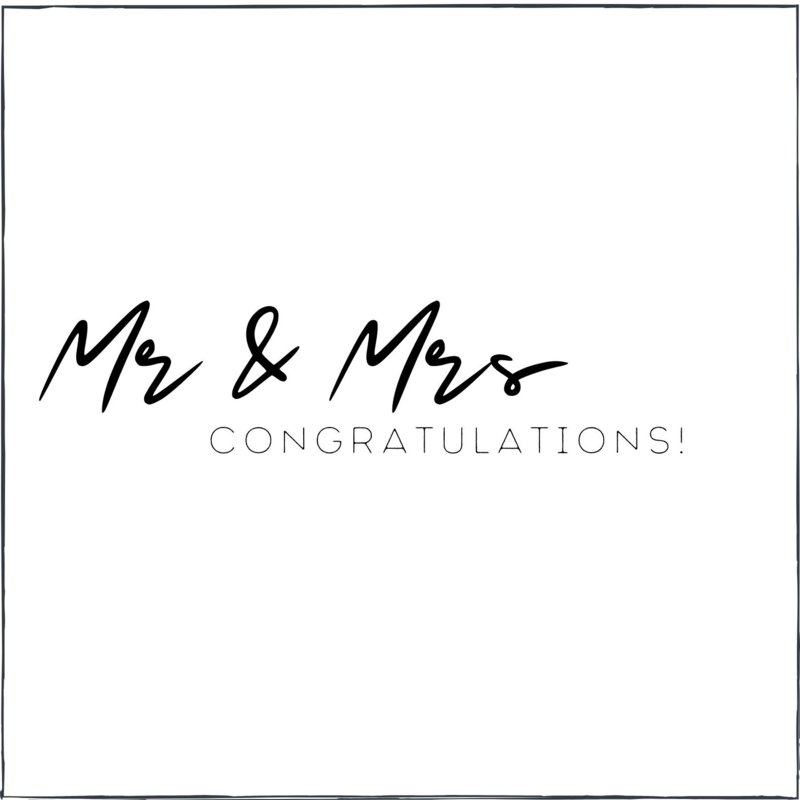 Mr & Mrs congrats! (vk)