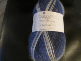 Scheepjes Stardust  blauw gemeleerd kleunr 663