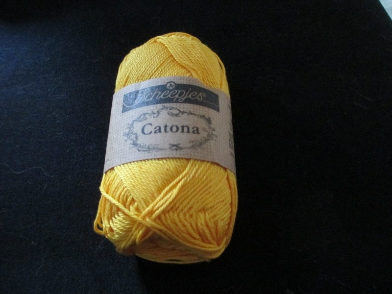 Scheepjes Catona 208 Yellow Gold - cotton yarn