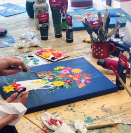 Workshop ‘Bloemenschilderij’ 19 februari 2022