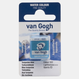 van Gogh Water Color napje 522 'Turkoois Blauw'