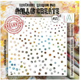 Aall and Create Stencil  ‘Cascading Dots’