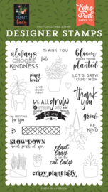 Echo Park 'Plant Lady' designer stamps