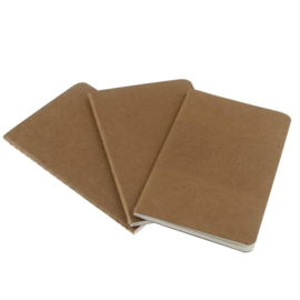 Moleskine plain notebook kraft