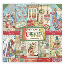 Stamperia 'Christmas Patchwork' collection 20 x 20 cm