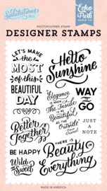 Echo Park 'Hello Sunshine' designer stamps