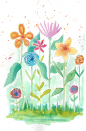 Watercolor it yourself 9. 'Fantasie Bloemen'