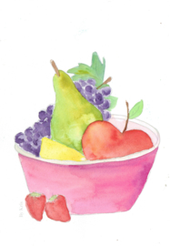 Watercolor it yourself 3. 'Fruitschaal'