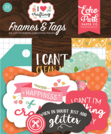 Echo Park 'I love Crafting' Frames and tags