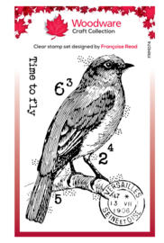 Woodware ‘Time to Fly’ Clear Stamp
