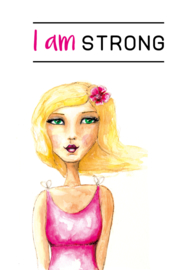 Vouwkaartje 'I am strong/ precious/ special
