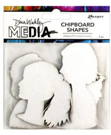 Dina Wakley chipboard’ Profiles’