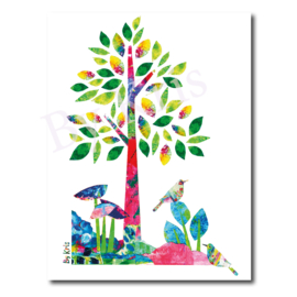 Color By Kris kaart 'Birds and Tree'