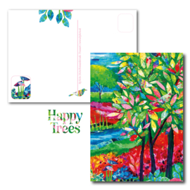 Color By Kris kaart 'Happy Trees'