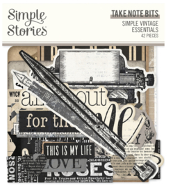 Simple Stories Vintage Essentials ‘Take Note Bits’