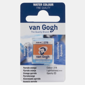 van Gogh Water Color napje 278 'Pyrrole Oranje'