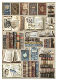 Stamperia Rice Paper Selection ‘Vintage Libary’