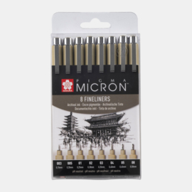 Micron set 8 fineliners