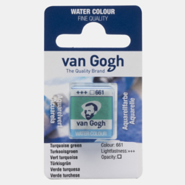 van Gogh Water Color napje 661 'Turkoois Groen'
