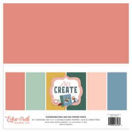 Echo Park solide paper pack ‘Let’s Create’