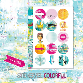 Stickervel 'Colorful'