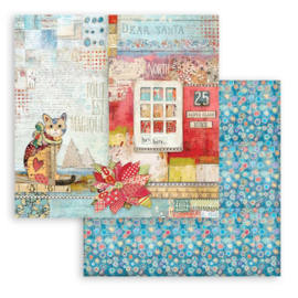 Stamperia Christmas  Patchwork 'Cat'