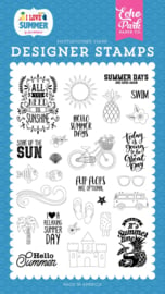 'I love Summer’ designer stamps